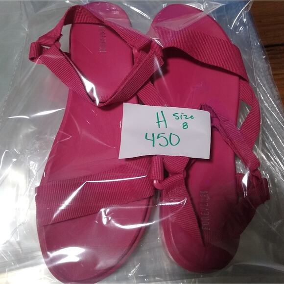 [H450] Forever 21 Pink Open-Toe Strappy Sandals, Size 8 - Picture 9 of 9
